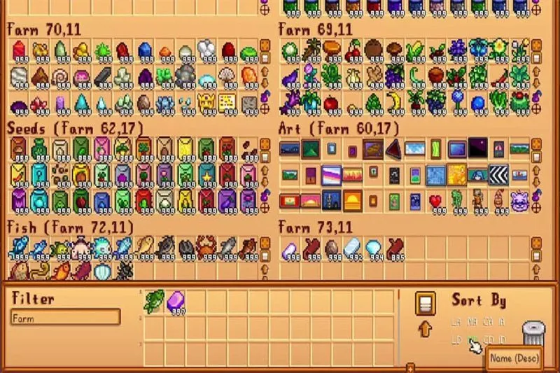 Danh sách công cụ trong Stardew Valley