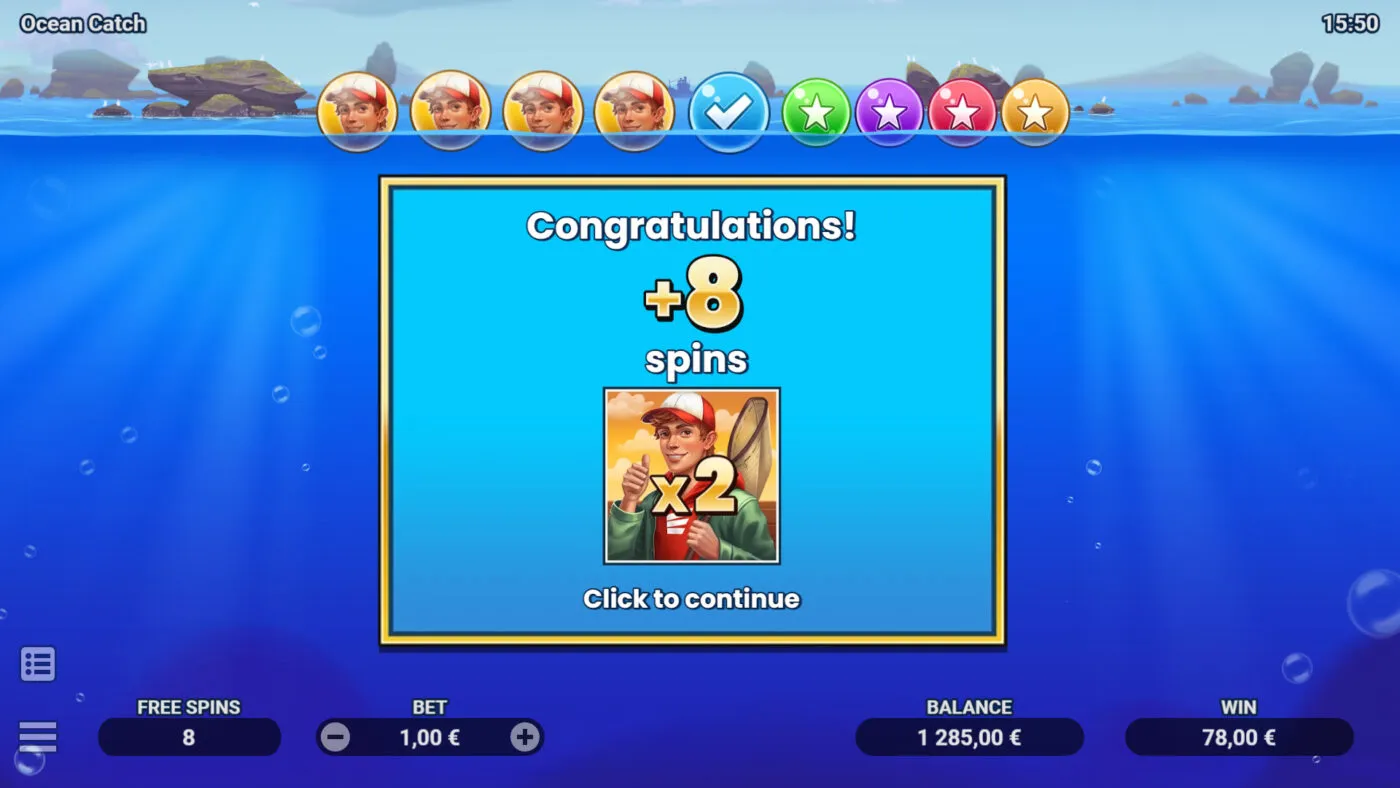 free spins progression